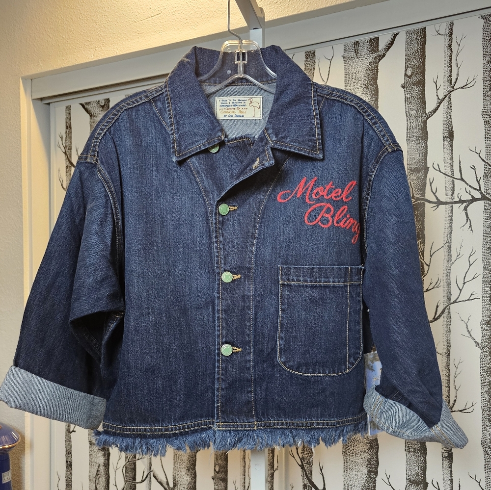 Free People x Sandrine Rose Denim Oversized Jacket NWT - Small